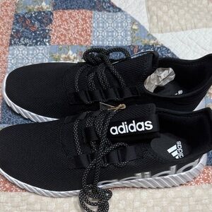 Adidas Men's Black and White Athletic Shoes